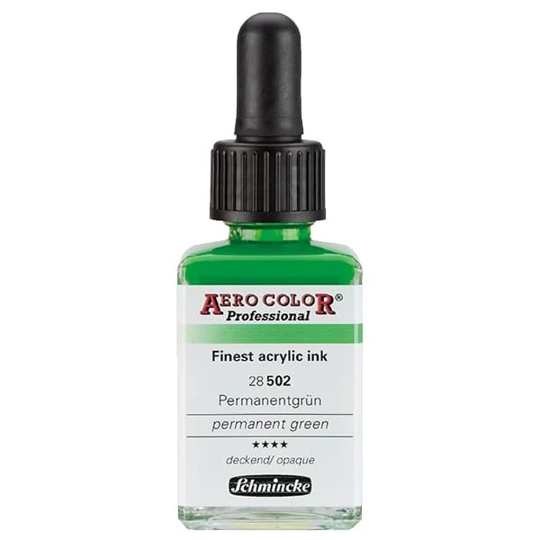 Schmincke AERO COLOR Professional akriltinta, 28 ml - 502, permanent green