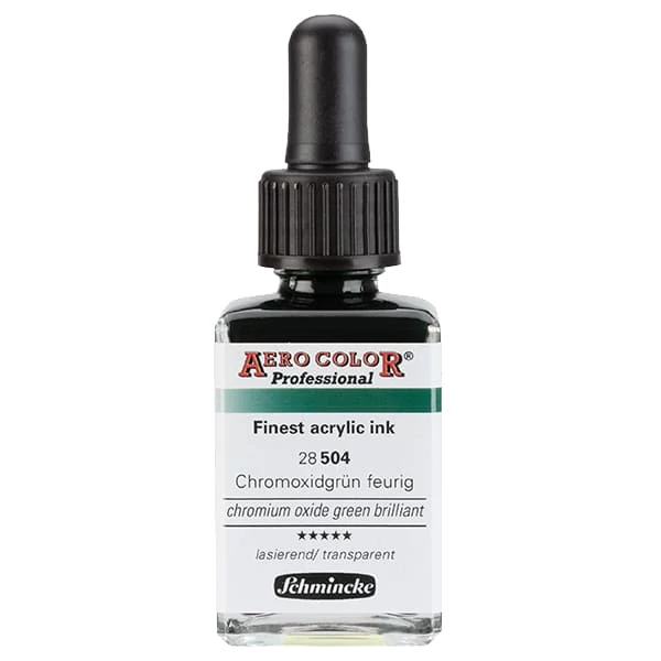 Schmincke AERO COLOR Professional akriltinta, 28 ml - 504, chromium oxide green brilliant