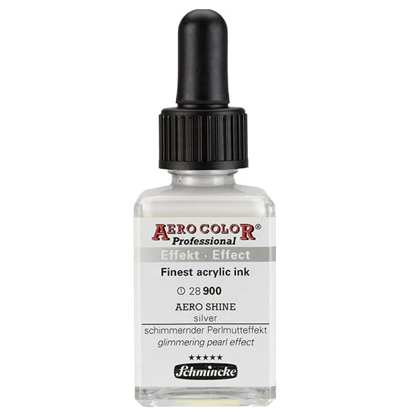 Schmincke AERO COLOR Professional akriltinta, 28 ml - 900, AERO SHINE silver