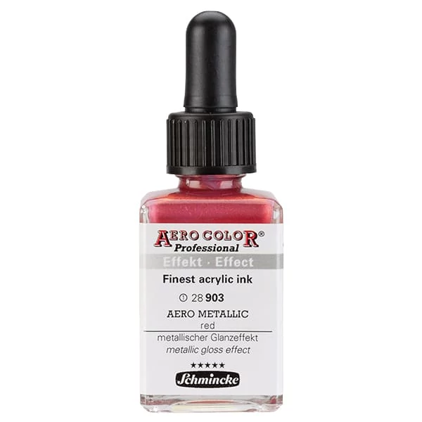 Schmincke AERO COLOR Professional akriltinta, 28 ml - 903, AERO METALLIC red