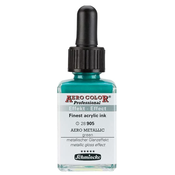 Schmincke AERO COLOR Professional akriltinta, 28 ml - 905, AERO METALLIC green