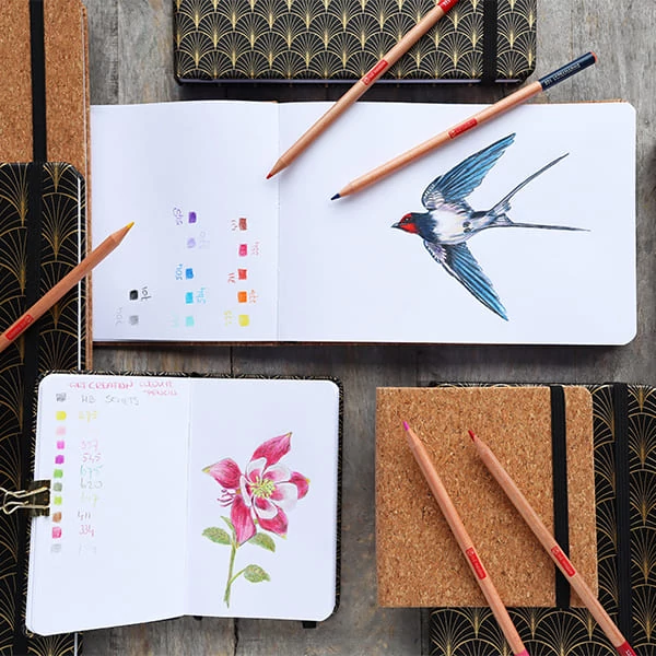 Talens Art Creation Sketch Book rajz- és vázlatfüzet, 140 g, 80 lap - 13x21 cm, parafa