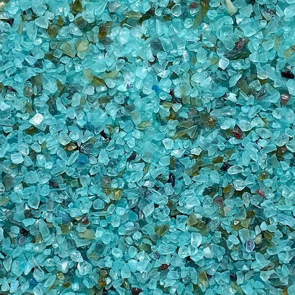Jesmonite GlassRoxx üveggranulátum, 150 g - turquoise blue
