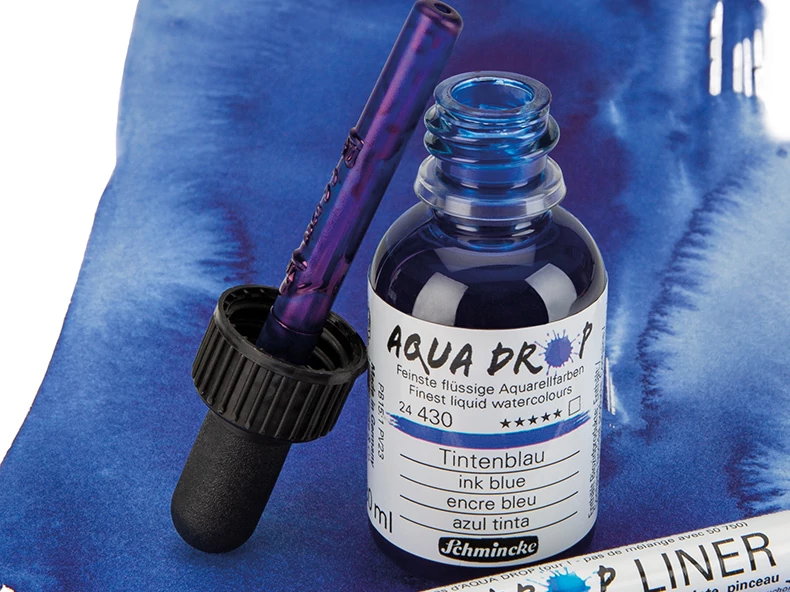 Schmincke Aqua Drop folyékony akvarellfesték használata