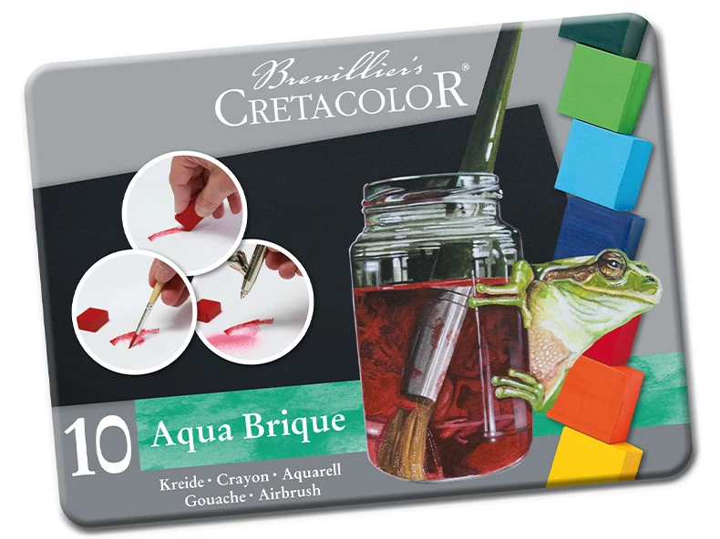 Cretacolor Aqua Brique akvarellkréta sokoldalú felhasználása