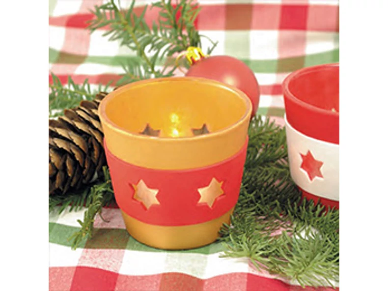 Adventi mécsestartók Fimo süthető gyurmából