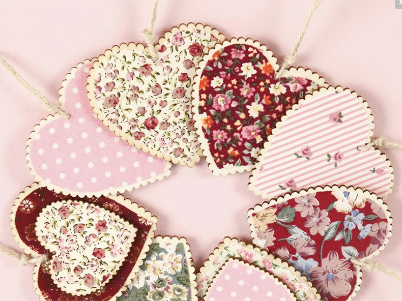 Anyák napi patchwork szívecskék