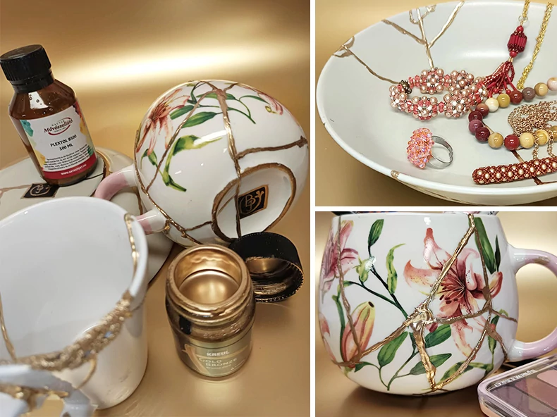 Törött kerámiák új élete - a kintsugi technika