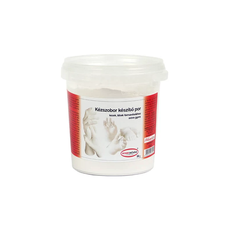 Kézszobor készítő por negatív forma készítéshez, 300 g, extra rugalmas, gyors
