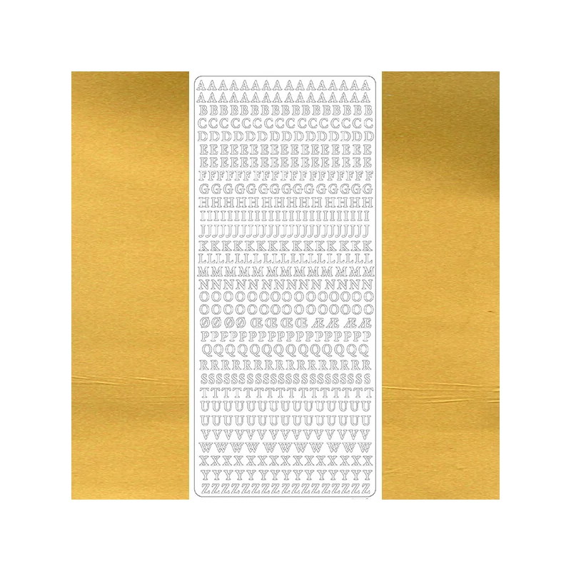 Kontúrmatrica - klasszikus betűk, arany, 0263