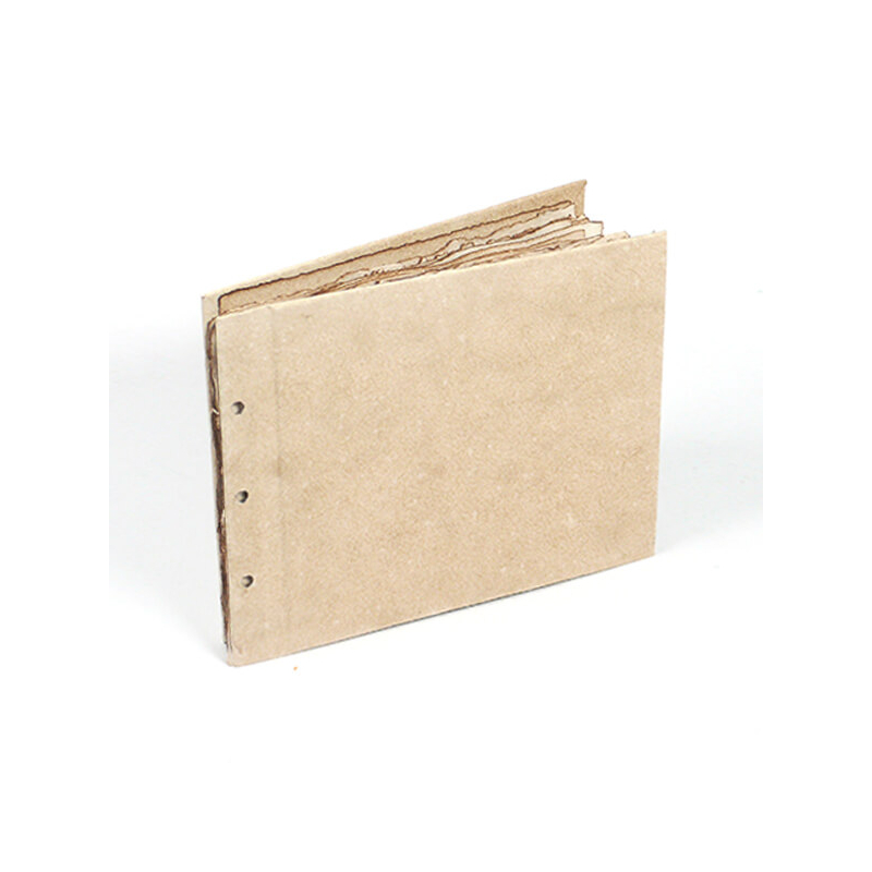 Merített papír album, fűzhető - A4, antik, 15 lapos, fekvő