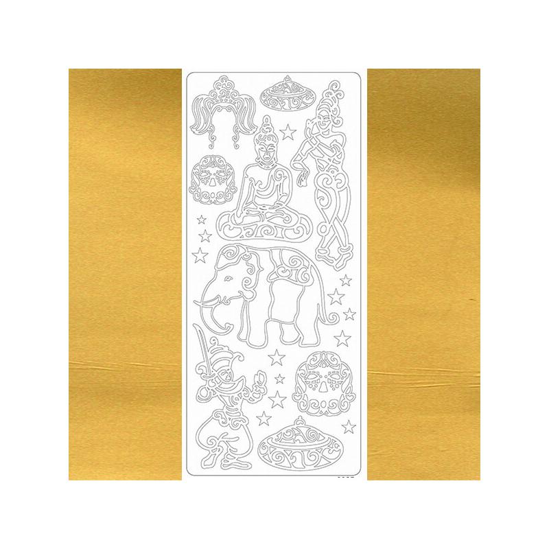 Kontúrmatrica - thaiföld, arany, 0027  - AKCIÓS