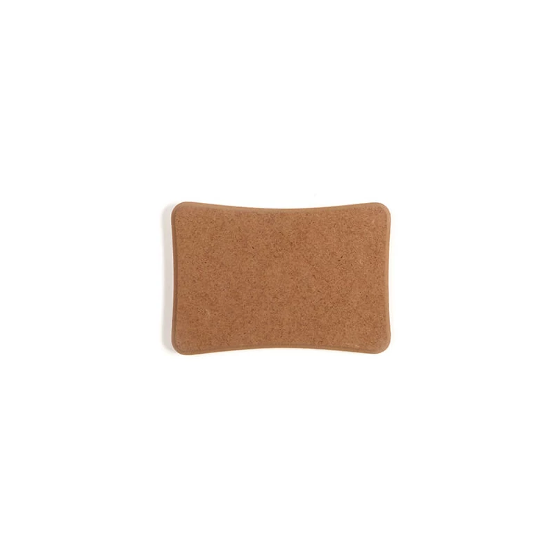 Natúr MDF lap, hűtőmágnes alap - téglalap, horpadt, akasztható, 10x13,5 cm