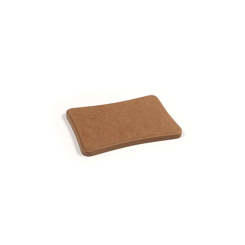 Natúr MDF lap, hűtőmágnes alap - téglalap, horpadt, akasztható, 10x13,5 cm