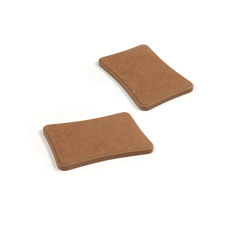 Natúr MDF lap, hűtőmágnes alap - téglalap, horpadt, akasztható, 10x13,5 cm