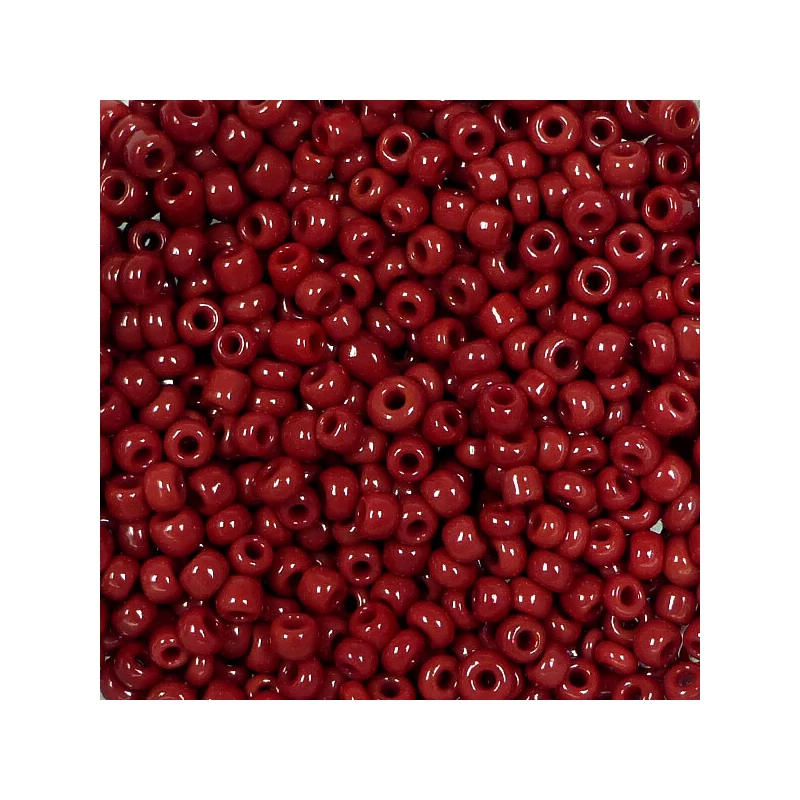 Kásagyöngy, telt színű, 2 mm - barna