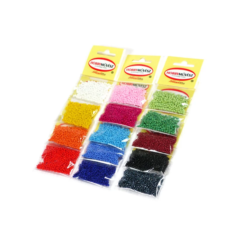 Kásagyöngy, telt színű, 2 mm - fehér
