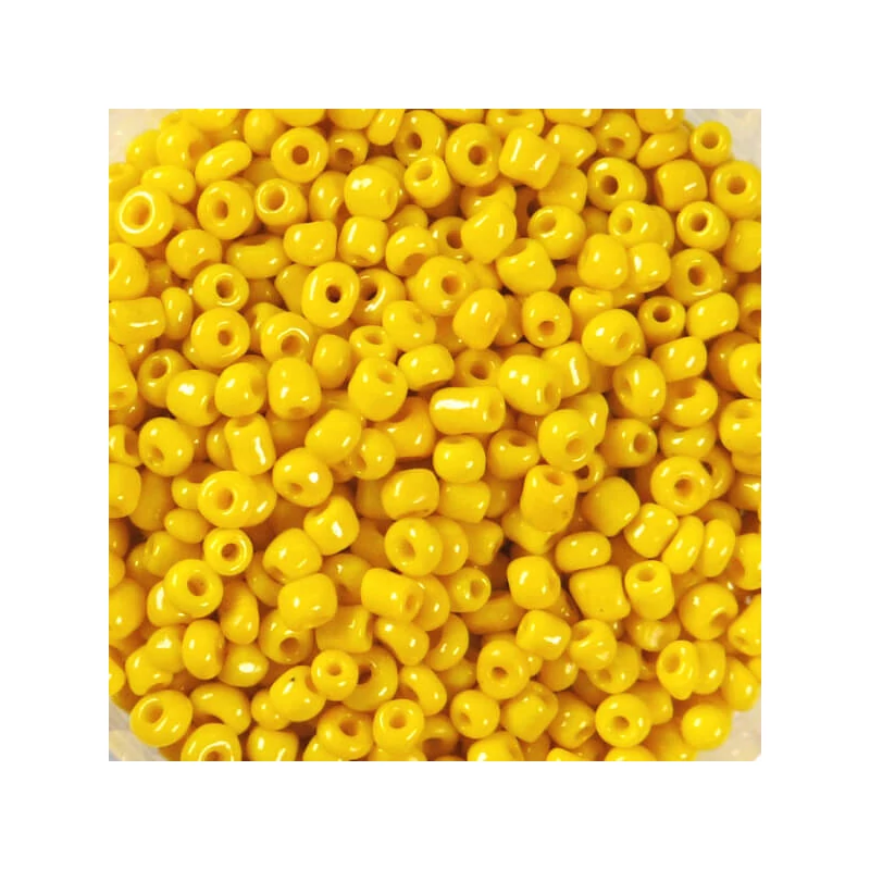 Teli színű kásagyöngy, 2 mm - napsárga