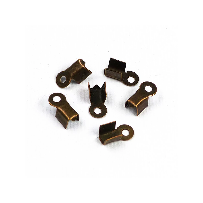 Bőr végzáró, szögletes - antik, 3x9 mm