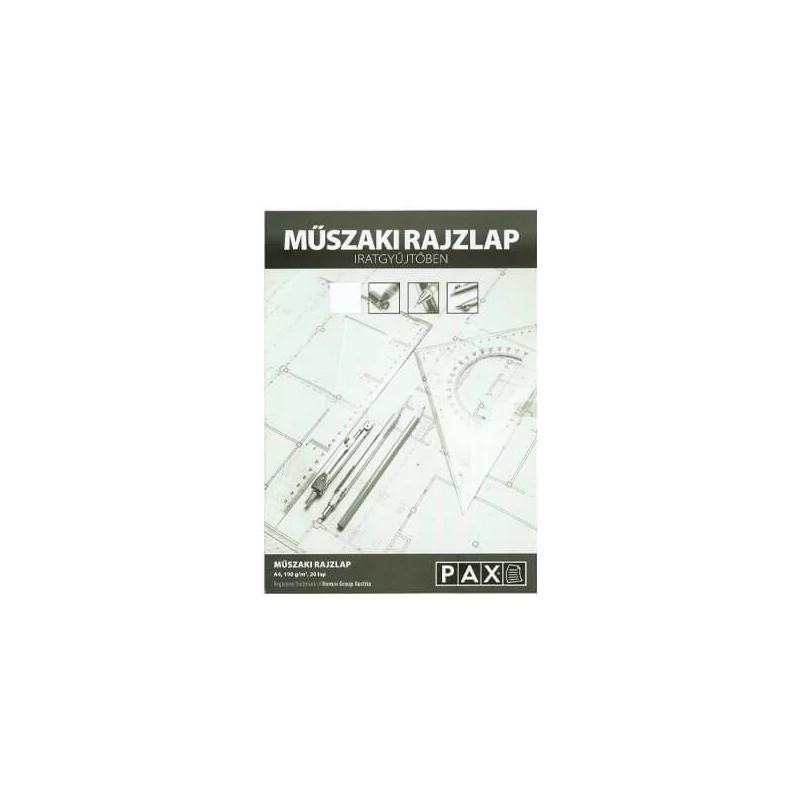 Műszaki rajzlap (dipa), 180 g - A4, 20 db