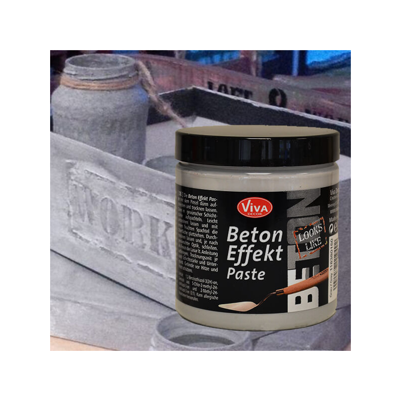 Beton Effekt Paste, 250 ml - szürke paszta