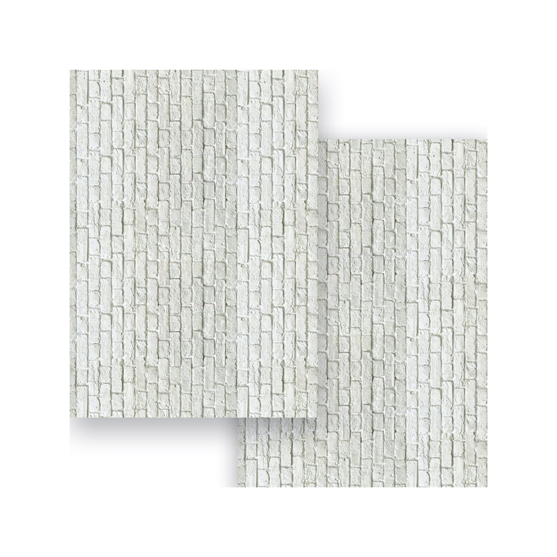 Fotókarton, 49,5x68 cm - fehér téglafal