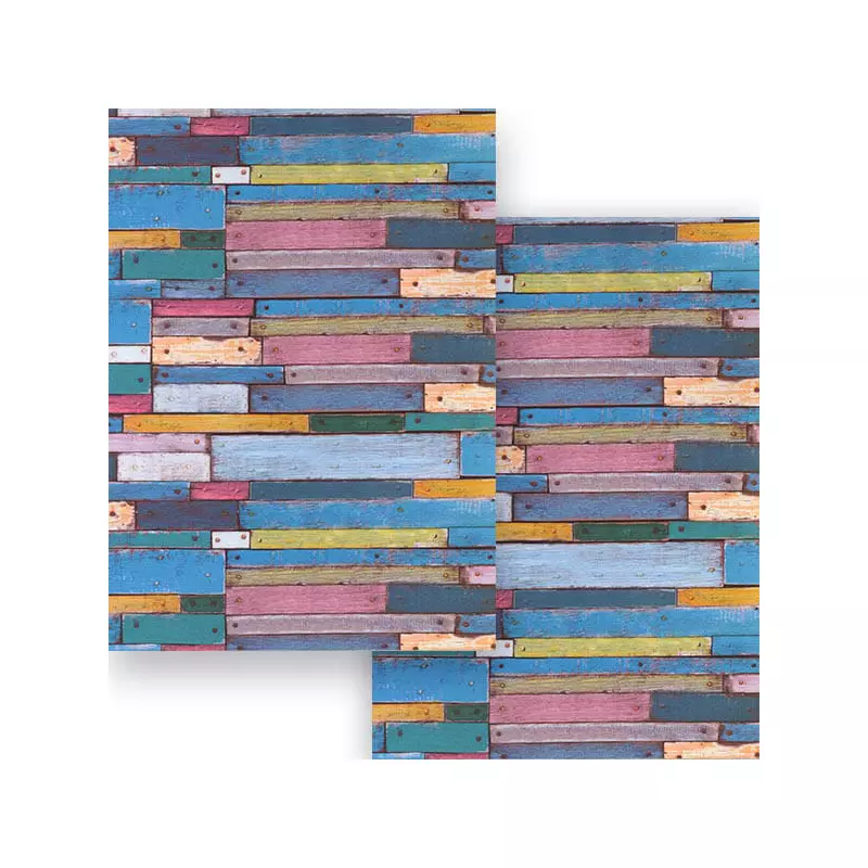Fotókarton, 49,5x68 cm - színes deszkák