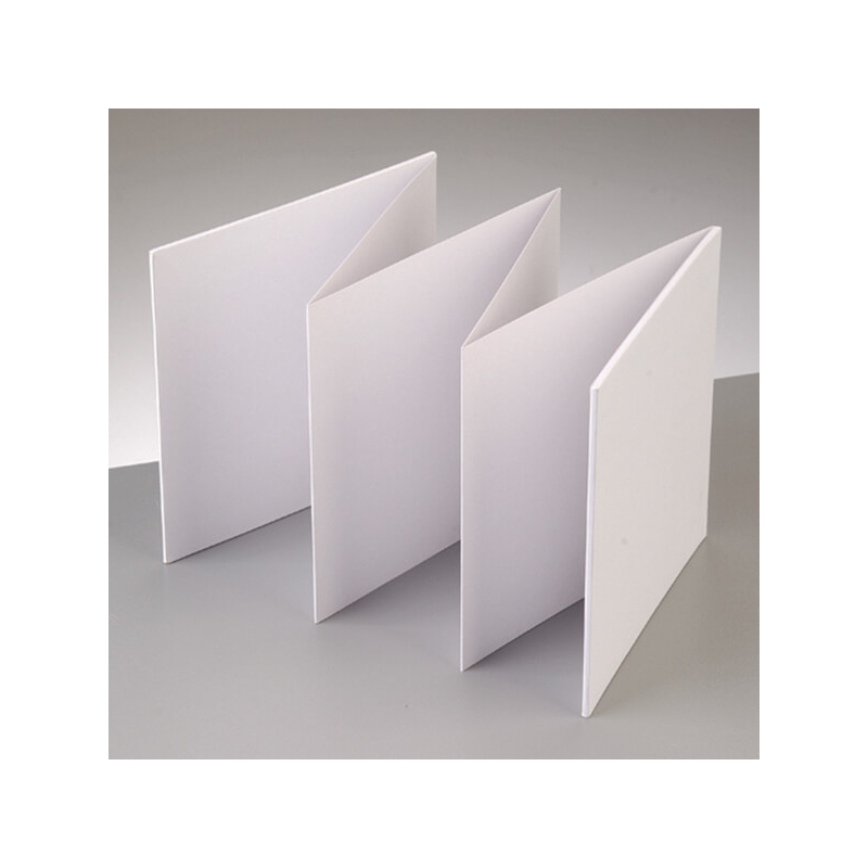 Fotó leporelló album, négyzet - 15x15 cm, fehér, 6 lapos