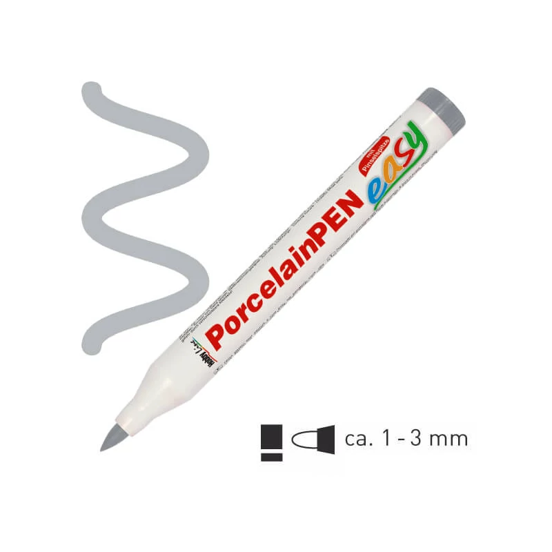 Porcelánfilc, HobbyLine Easy - szürke, 16333