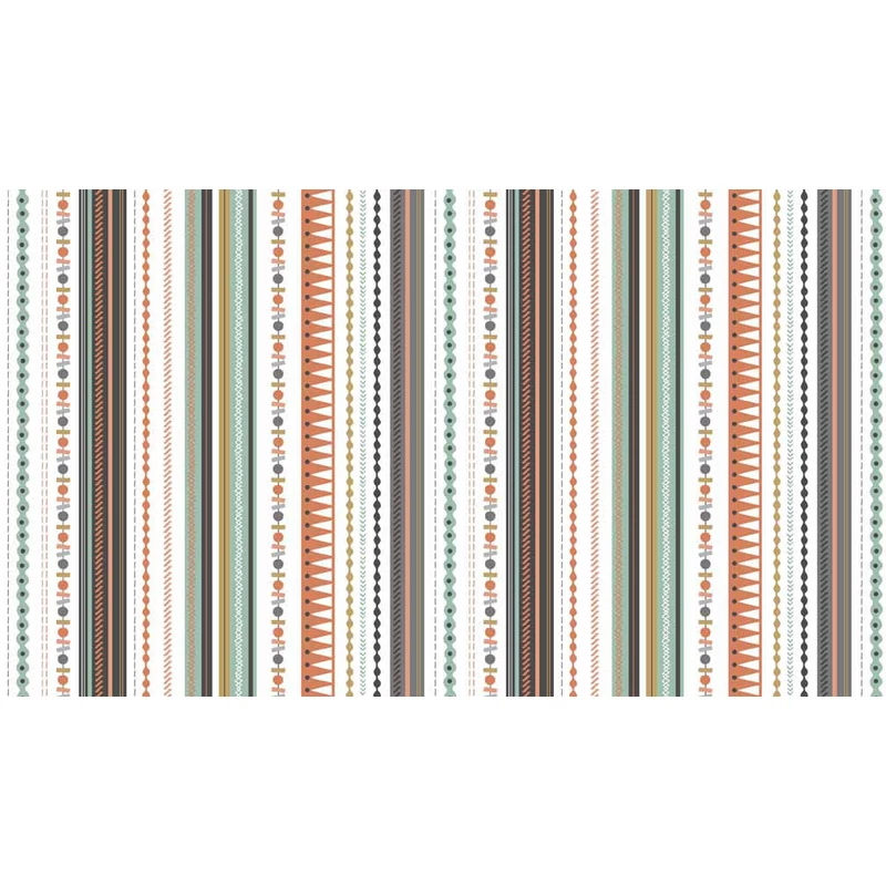 Patchwork anyag - Makower - Christmas Modern Metallic 1803/S Stripe
