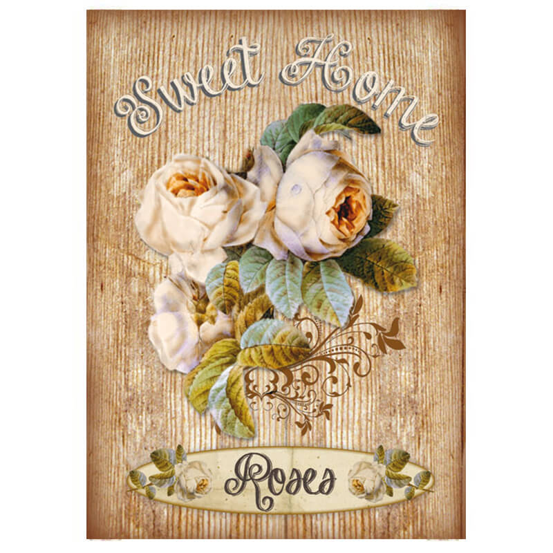 Rizspapír - Sweet Home rózsával nagy, DFSA4031