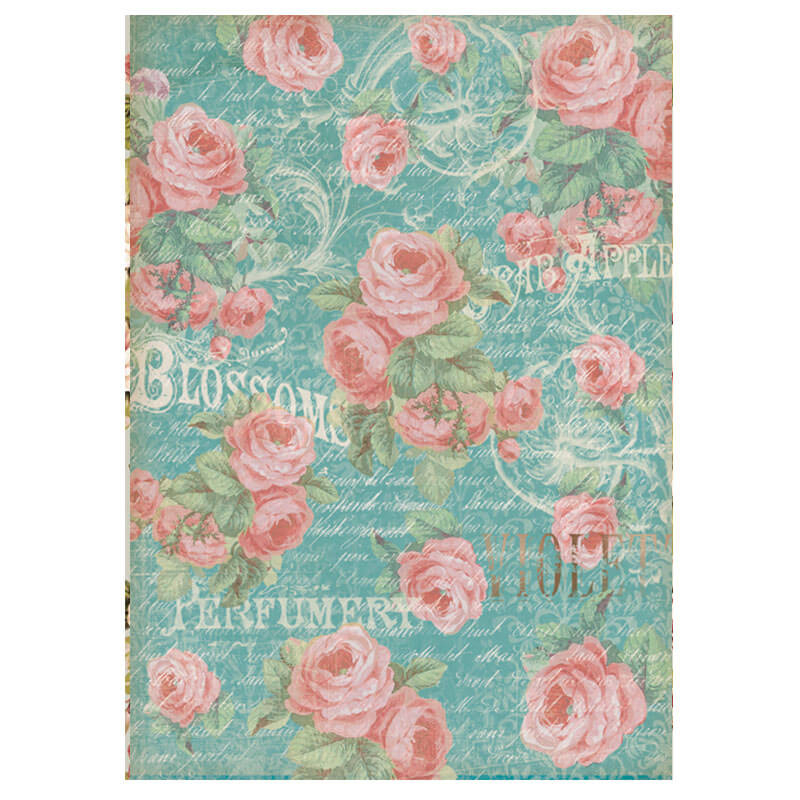 Rizspapír - Versailles rose Blossom, DFSA4048