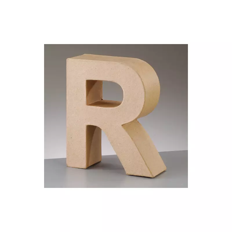 Papírmasé betű - R, 10 cm
