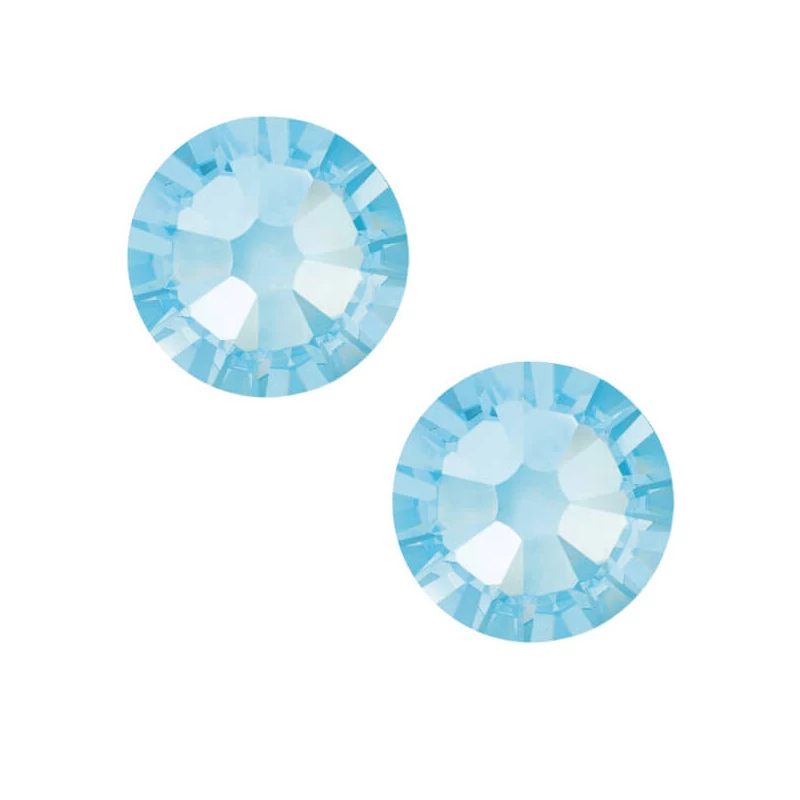 2078 Swarovski Xilion Rose Hotfix vasalható kristály, SS12 (3,1 mm) - Aquamarine