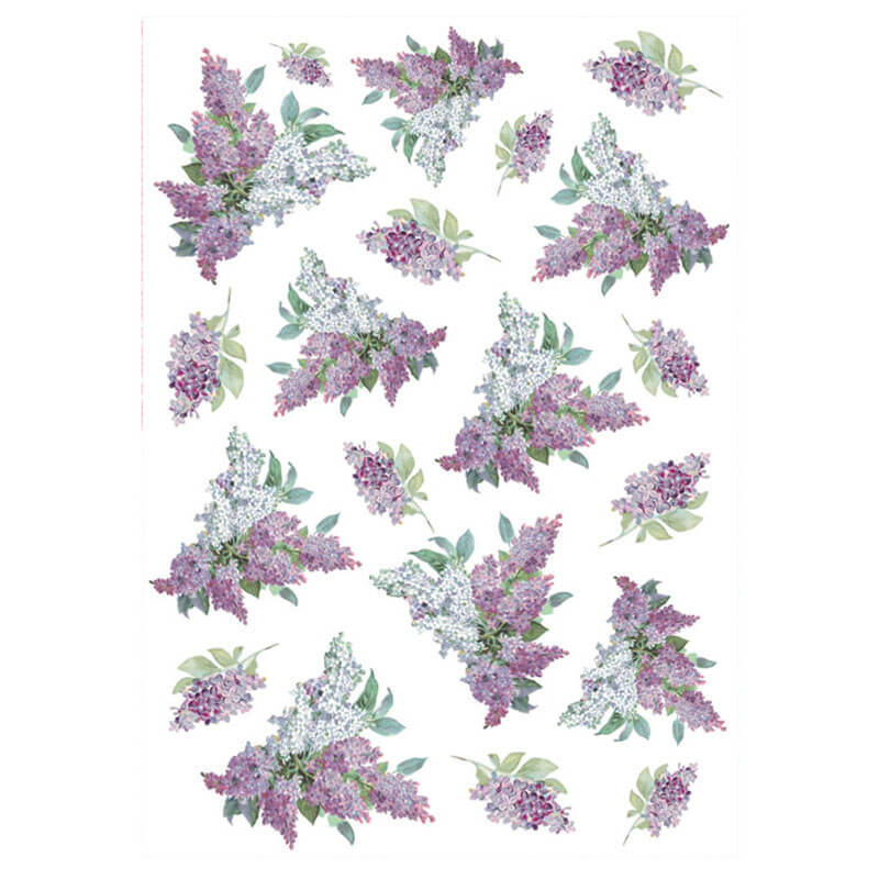 Rizspapír - Texture with lilac, DFSA4106