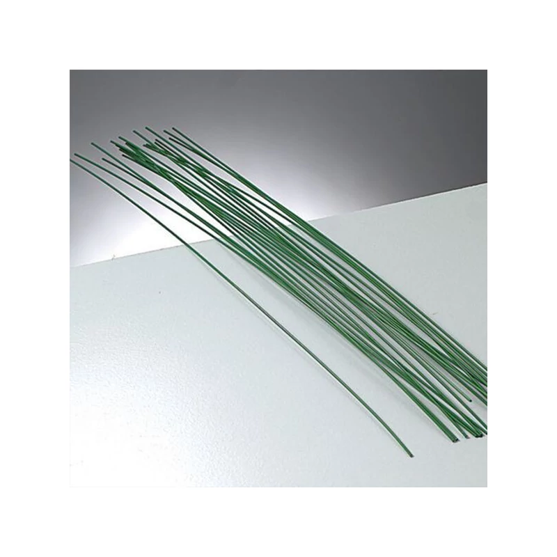 Virágkötöző drót, 0,8 mm, 28 cm, 20 db - zöld