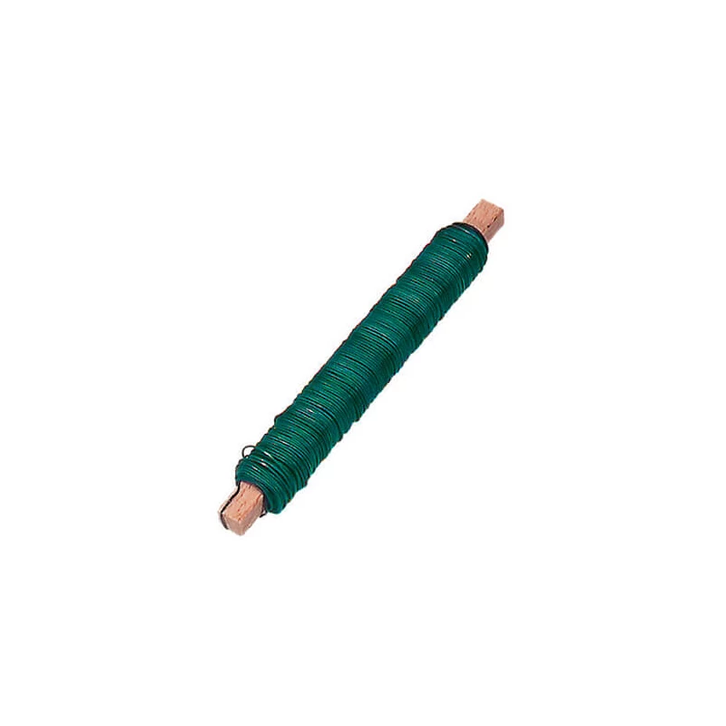 Virágkötöző drót, 0,7 mm, 100 g - zöld