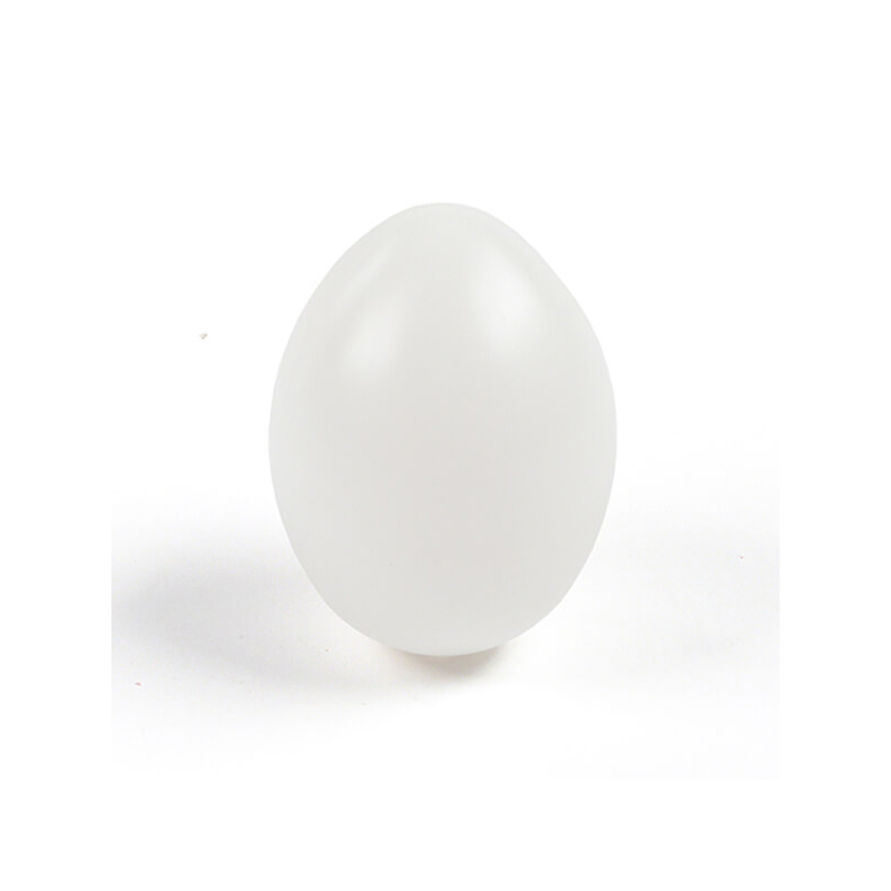 Műanyag tojás 8,5x6 cm - 01, fehér