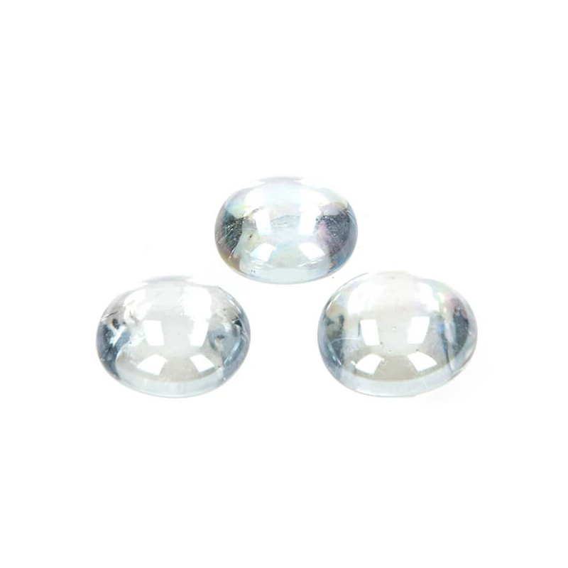 Üvegkavics, 18-20 mm, 100 g - irizáló, színtelen