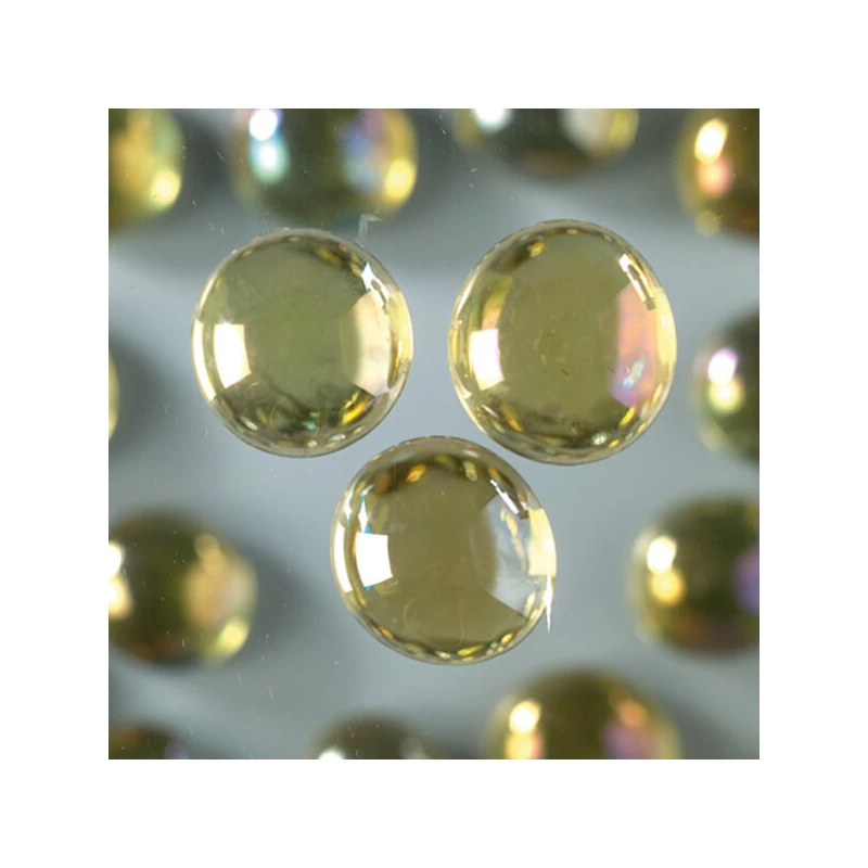 Üvegkavics, 18-20 mm, 100 g - irizáló, sárga