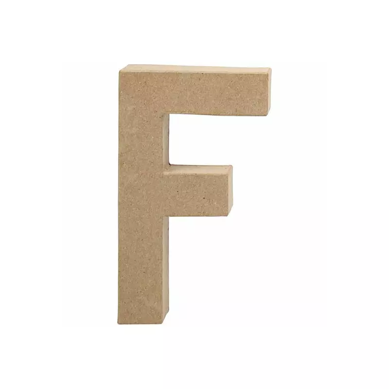 Papírmasé betű - F, 20,5 cm