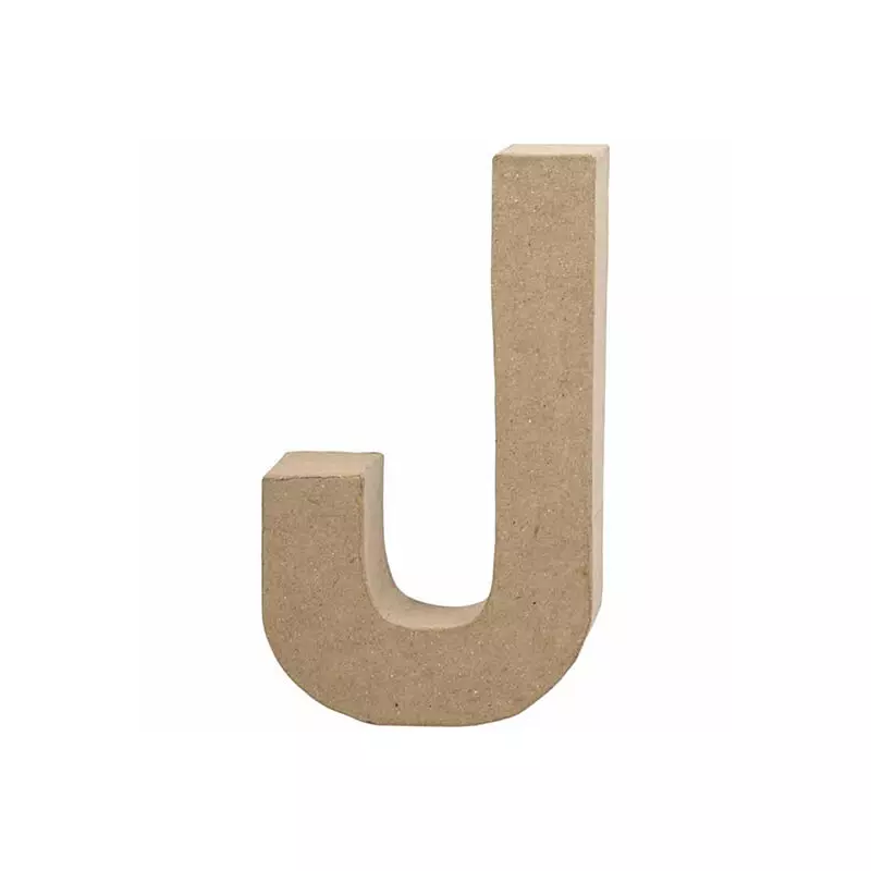 Papírmasé betű - J, 20,5 cm