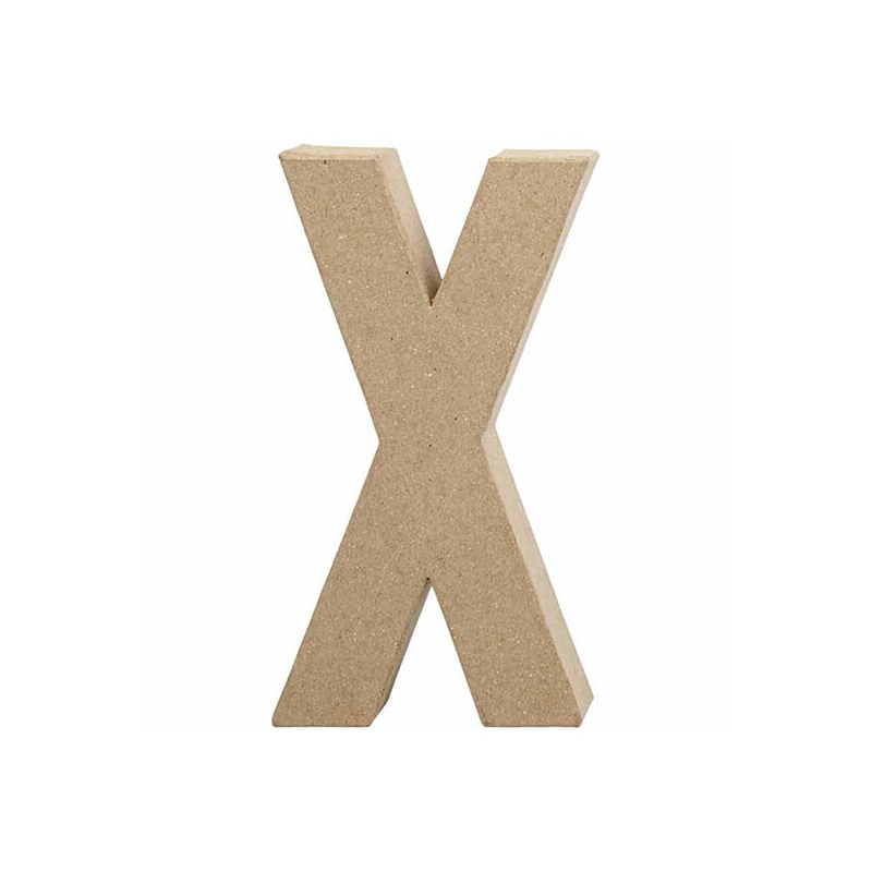 Papírmasé betű - X, 20,5 cm