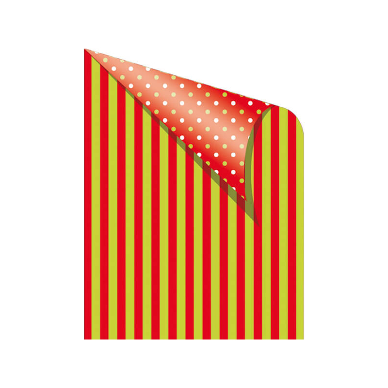 Fotókarton, 50x70 cm - csíkos, pöttyös, piros/zöld