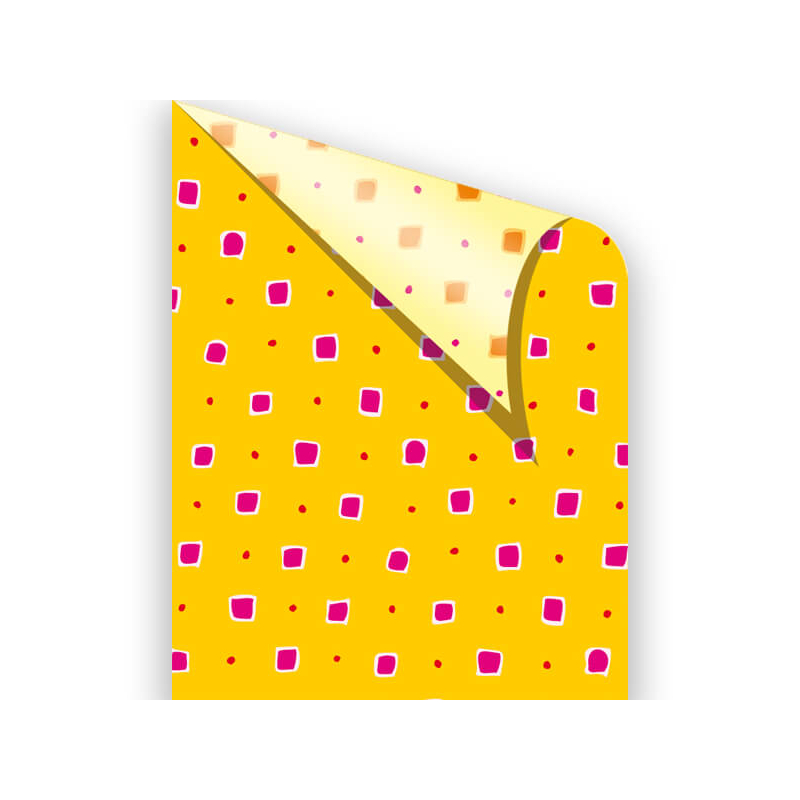 Fotókarton, 50x70 cm - konfettis, sárga
