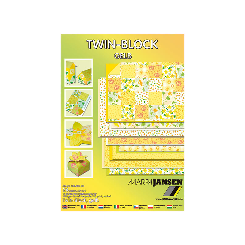 Twin-Block papírcsomag - sárga