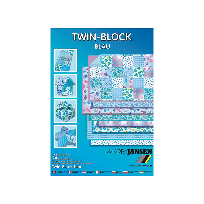 Twin-Block papírcsomag - kék