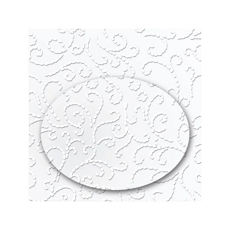 Fotókarton, A4 - ornament lakkozott, fehér