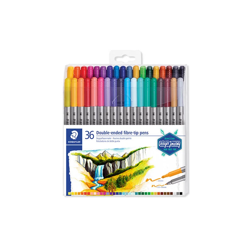 Rostirón készlet, Staedtler, Design Journey, kétvégű - 36 db