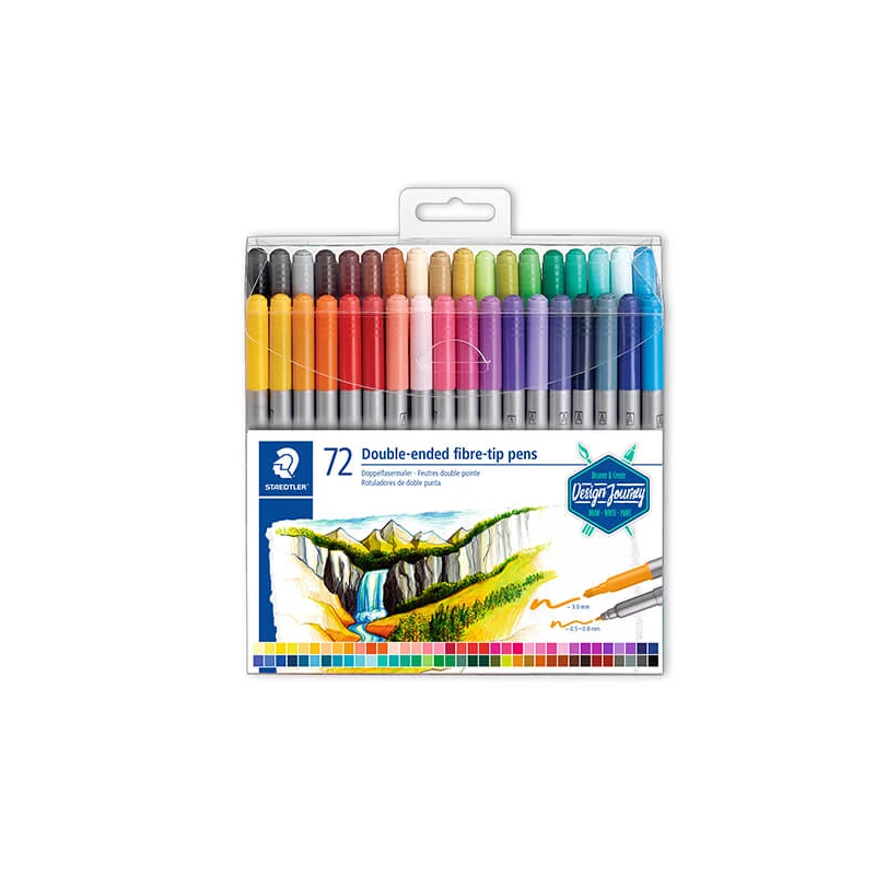 Rostirón készlet, Staedtler, Design Journey, kétvégű - 72 db